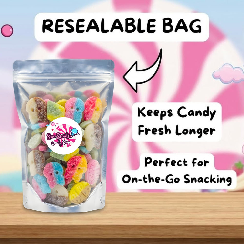Swe Sweets BUBS vegan and gluten-free candy packaging appeals to mindful snacking.