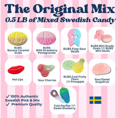 Swedish Candy Chef foam candy adds airy texture for quick satisfying bites.