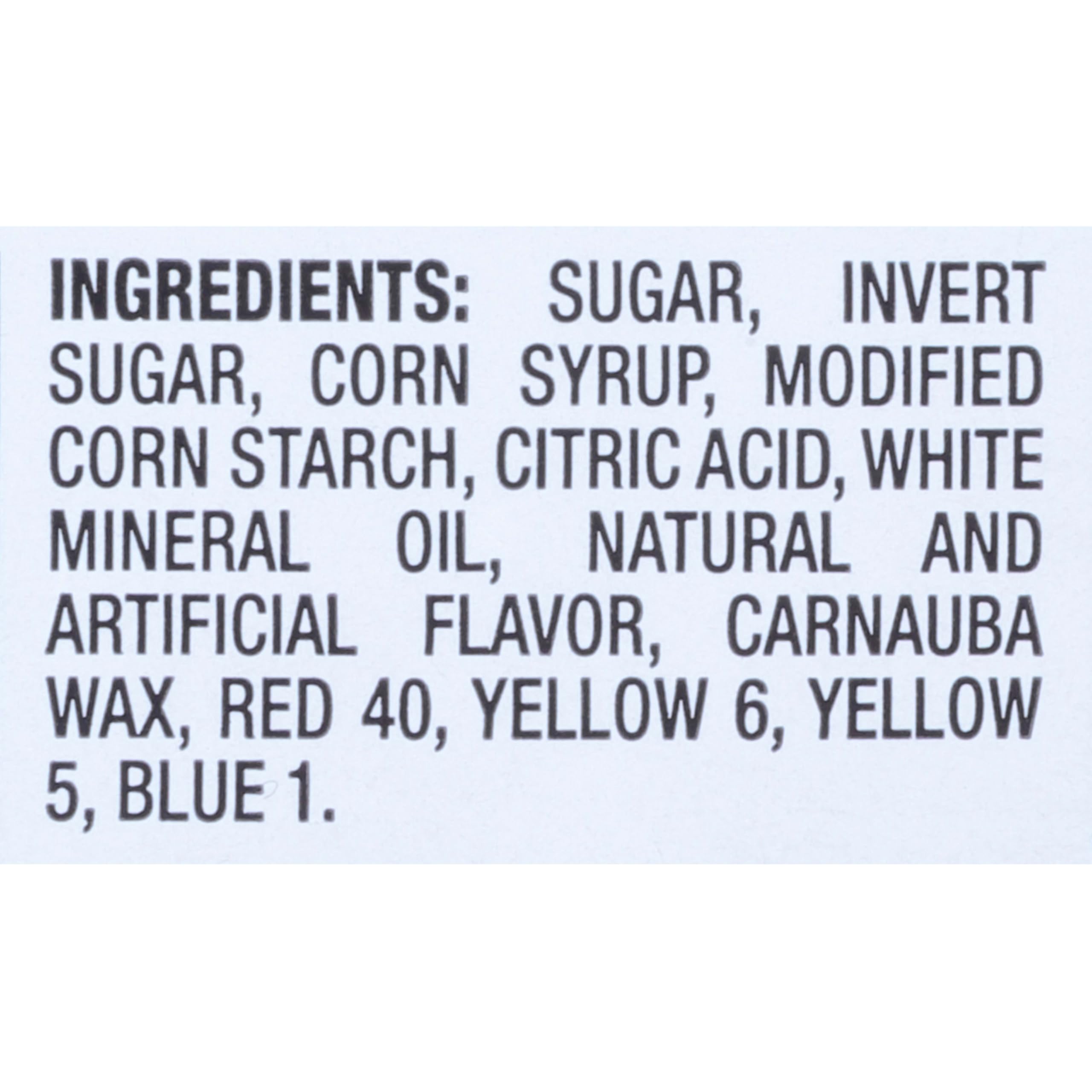 Swedish Fish bulk candy display with vibrant red and other hues