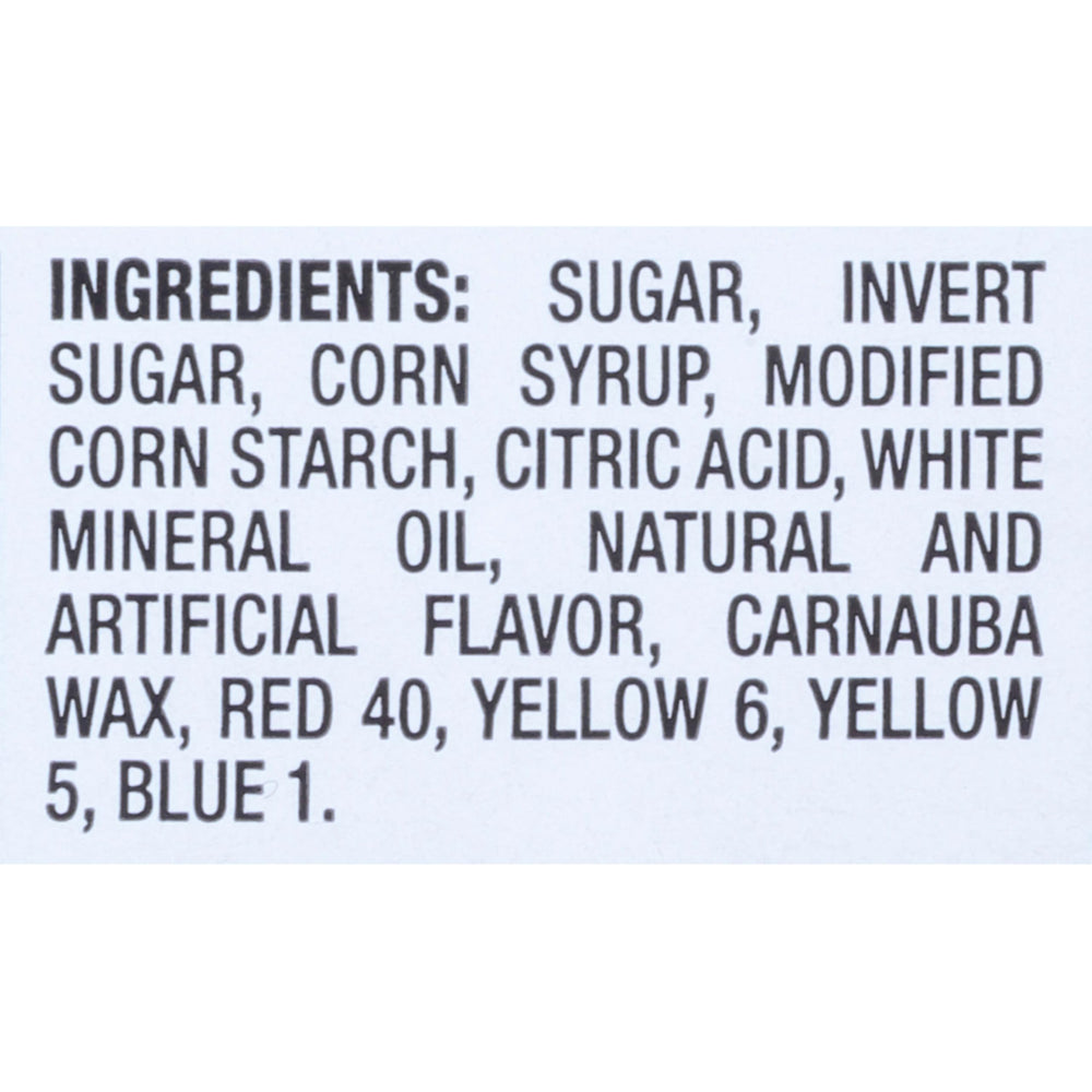 Swedish Fish bulk candy display with vibrant red and other hues
