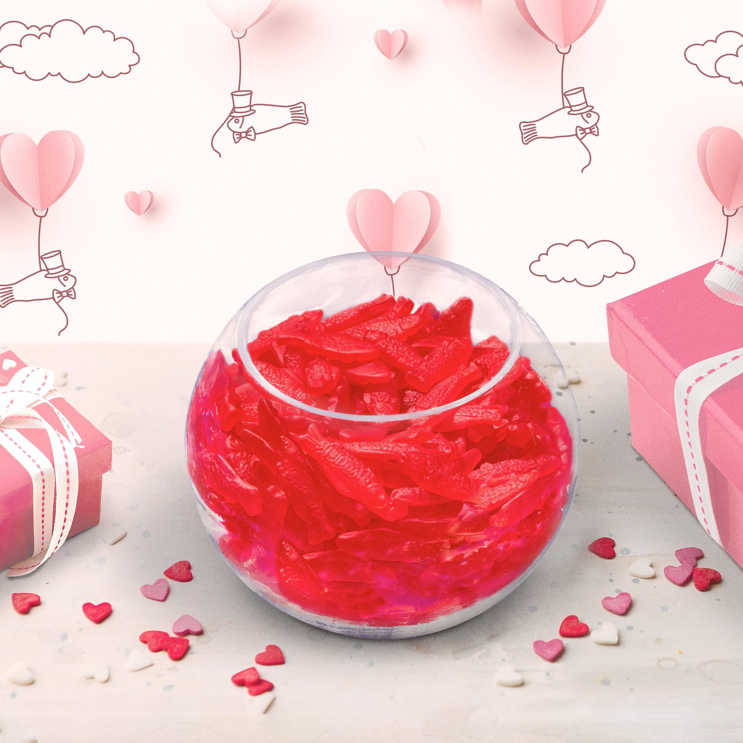 SWEDISH FISH gift-ready box simplifies Valentine gifting.