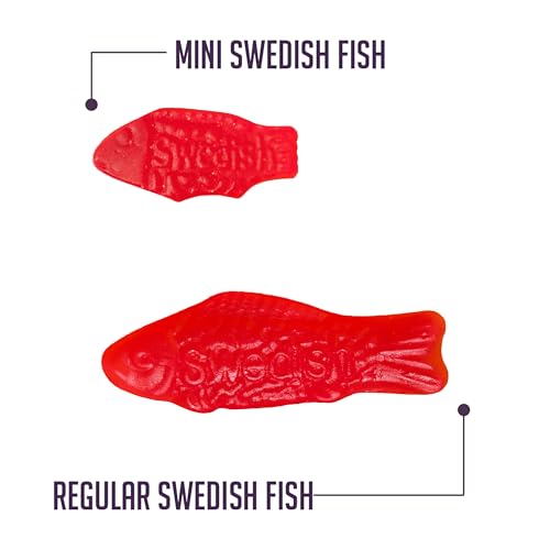 Swedish Fish Mini fruity flavor emphasized in each bite.