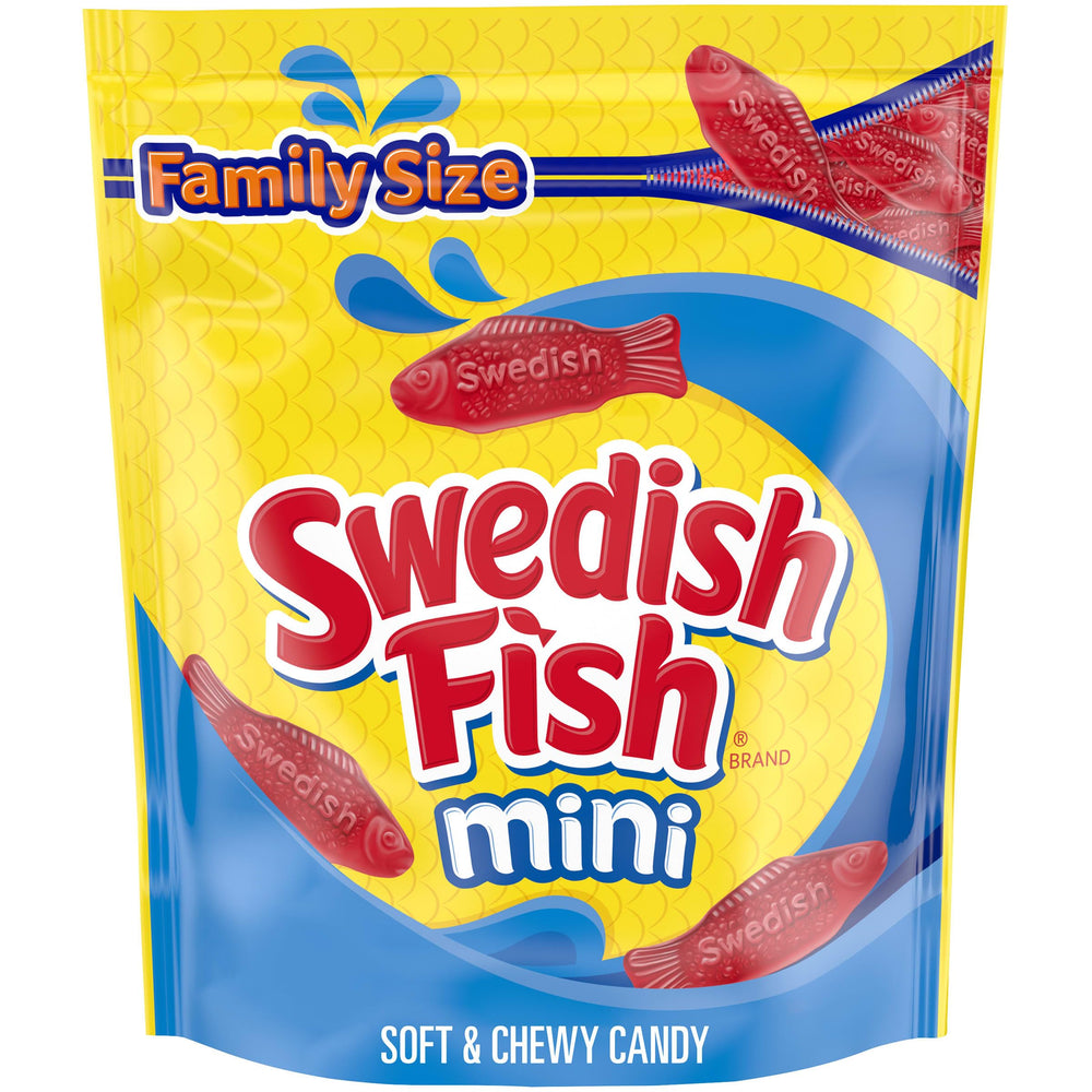 Swedish Fish Mini fruity flavor gummies for quick snacking