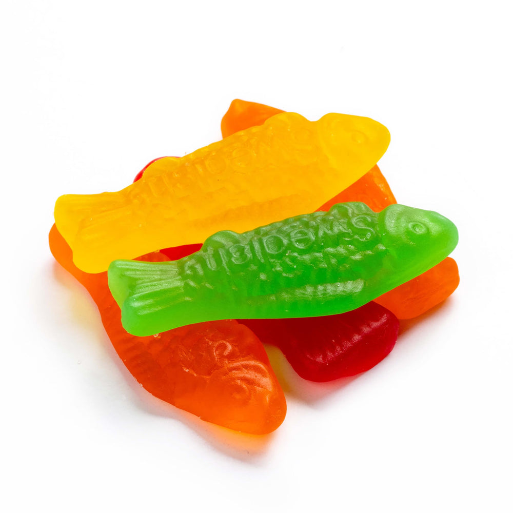 Swedish Fish colors brighten bulk candy bins and parties