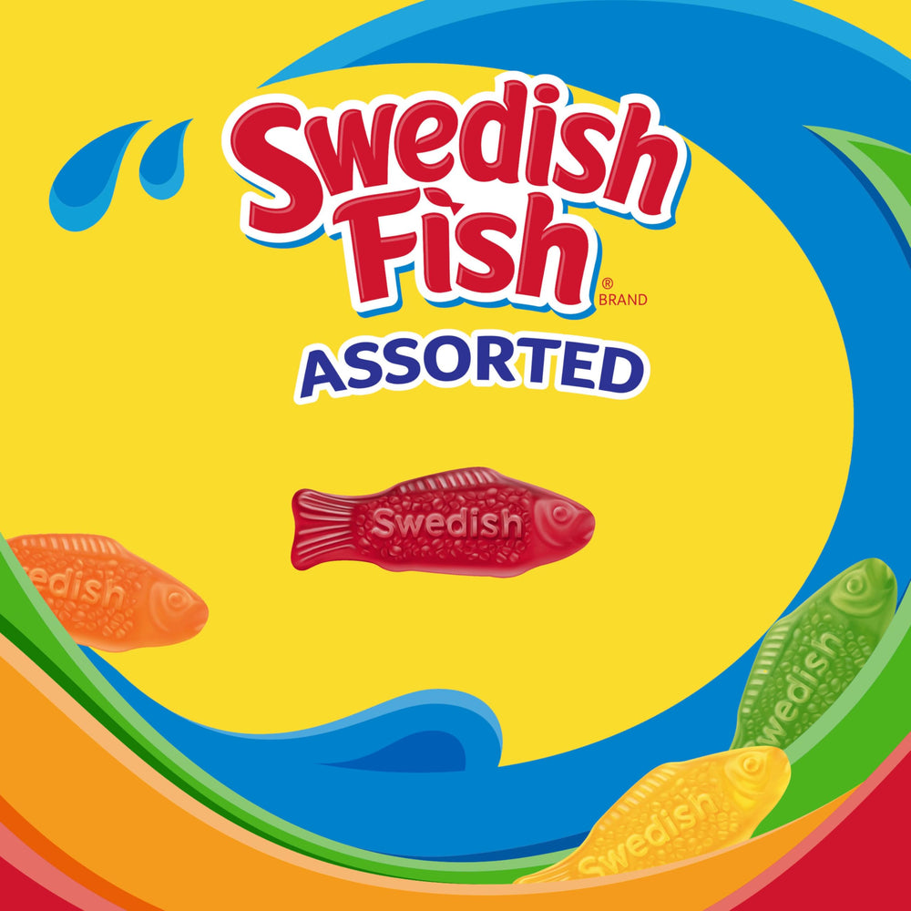 Swedish Fish for holidays and trick-or-treats with assorted flavors