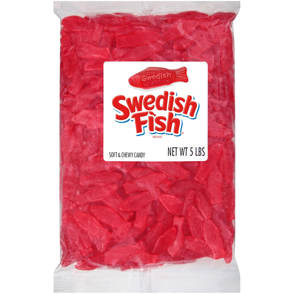Swedish Fish bag front view for quick snacking.