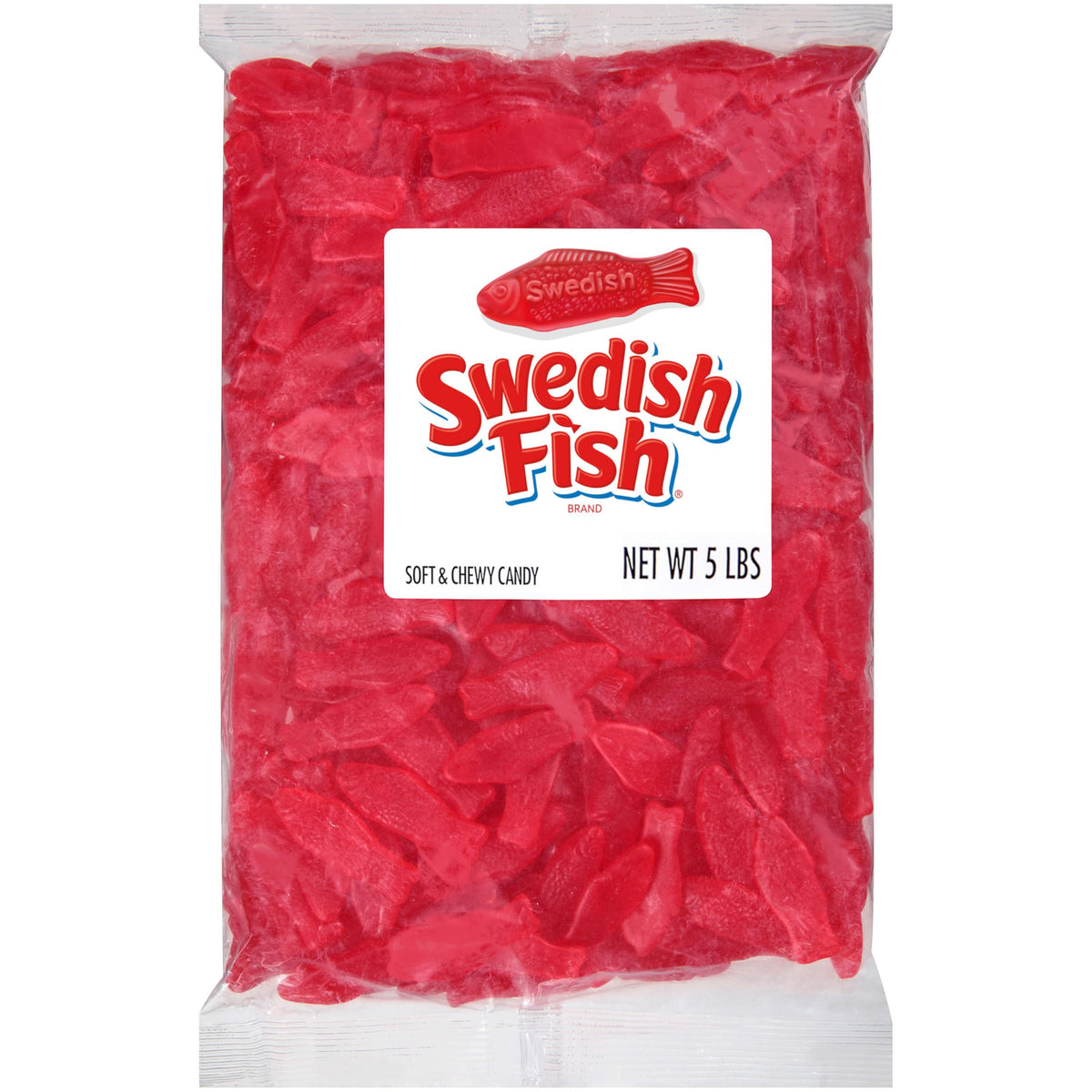 Swedish Fish bag front view for quick snacking.