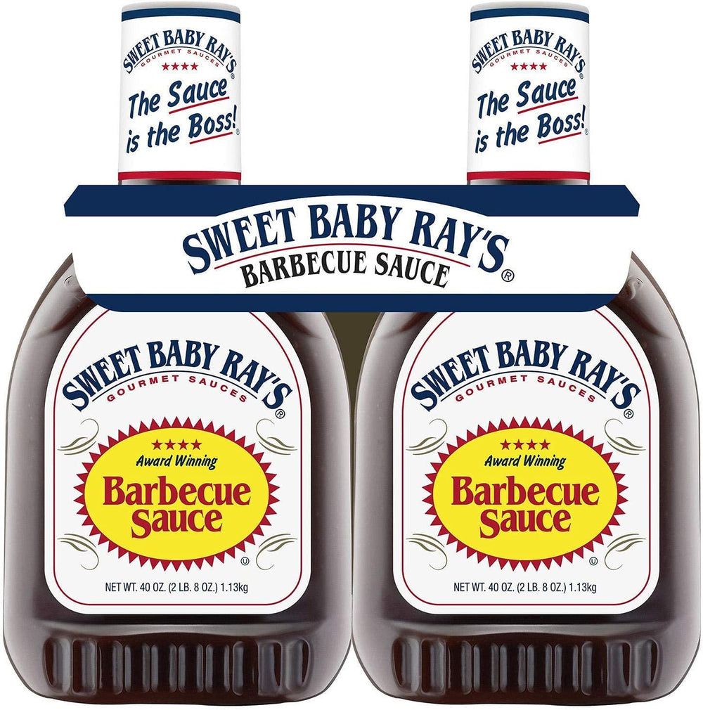 Sweet Baby Ray's 40oz bottle pack shot, great value for family cookouts