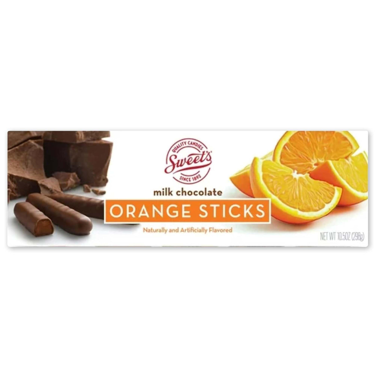 Sweet Candy Company milk chocolate orange sticks ready for gifting and snacking.