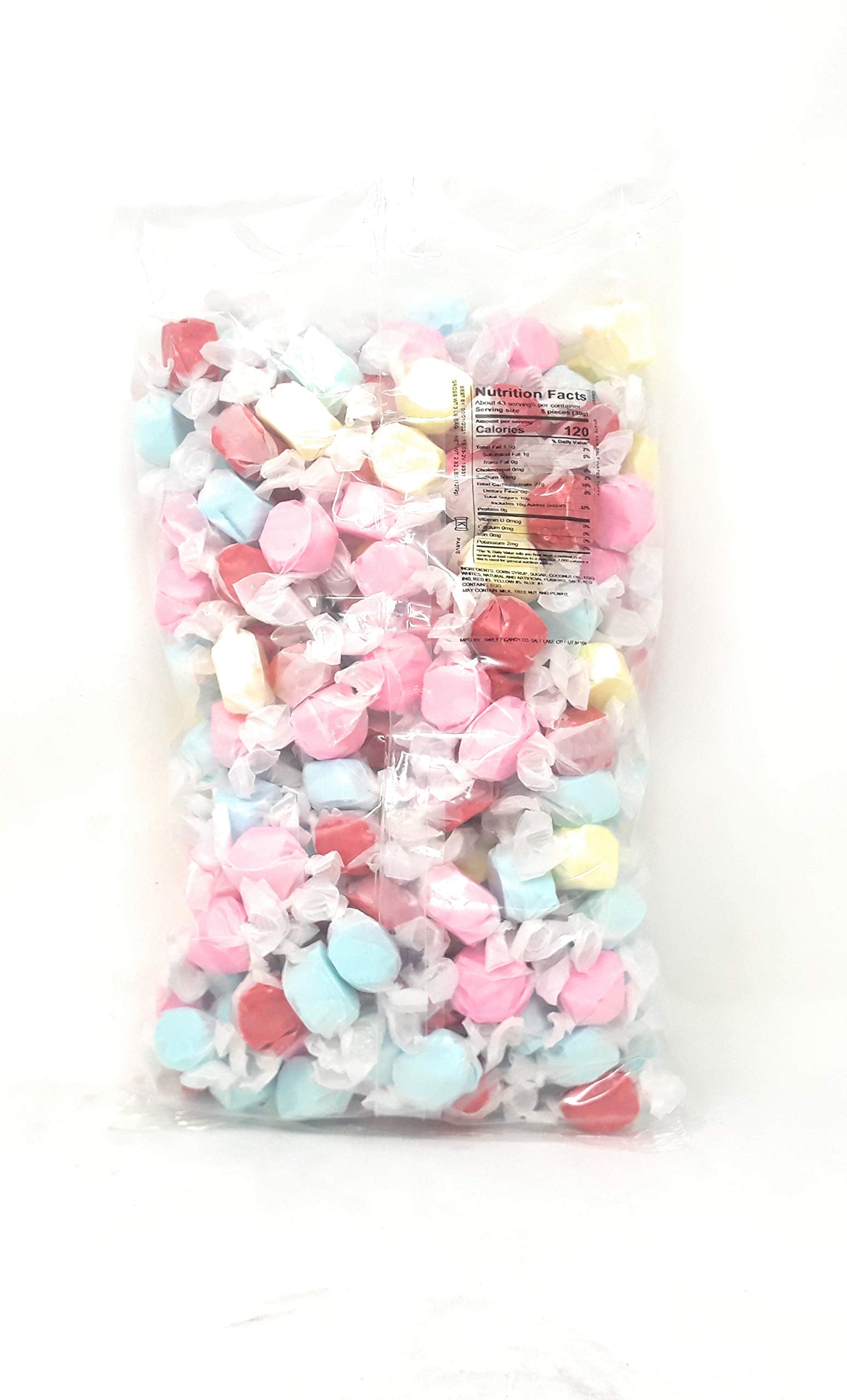Sweet Candy Company salt water taffy bulk bag with assorted flavors for sharing