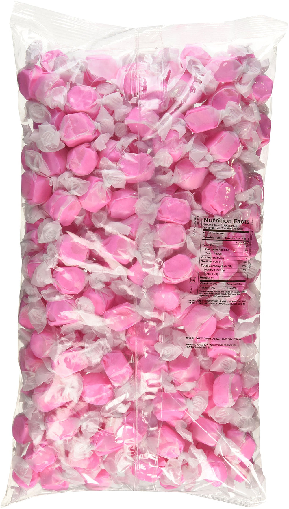 Individually wrapped taffy pieces emphasize convenient, mess-free snacking.