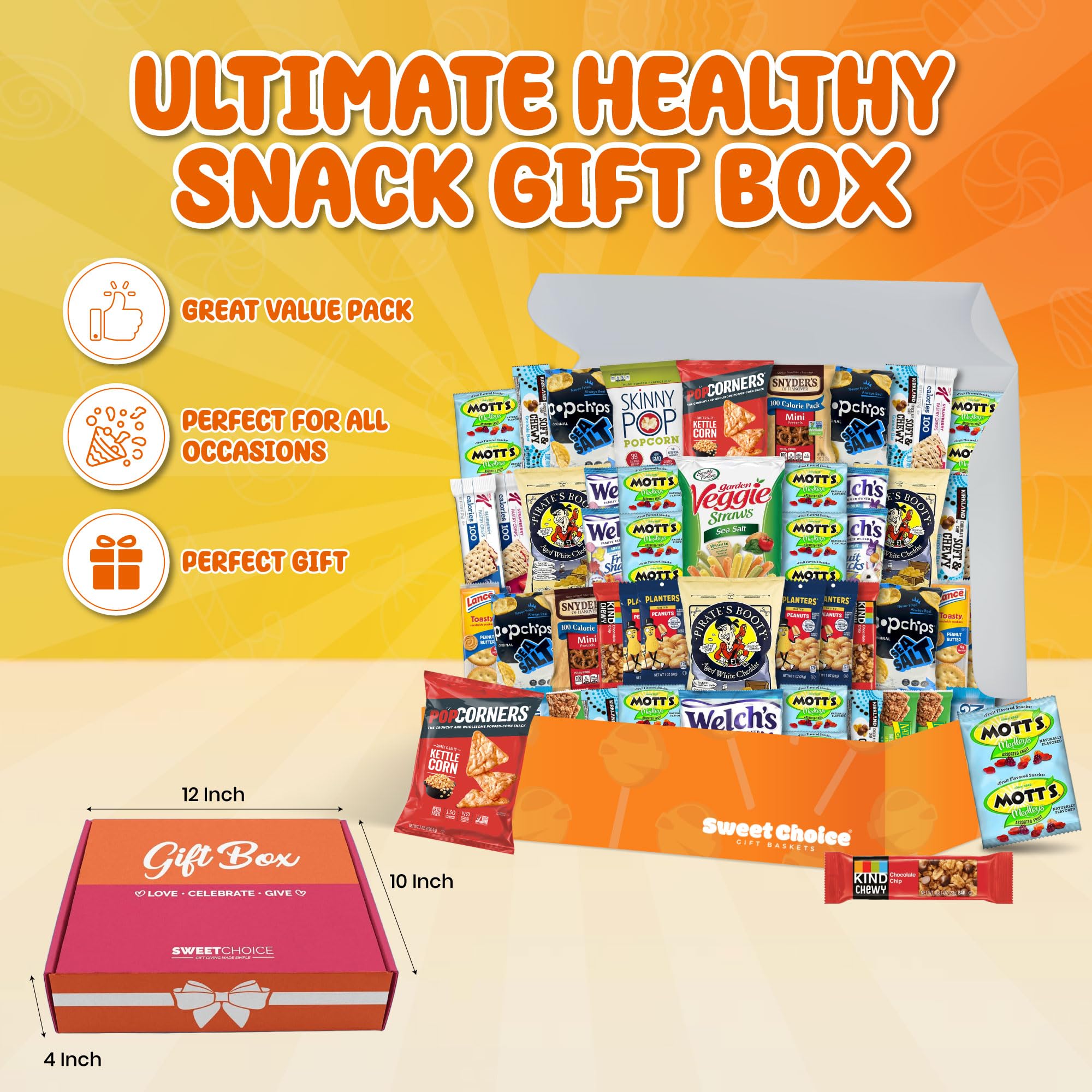 Sweet Choice Gifts granola bars assorted, energizing and portable for study or commute