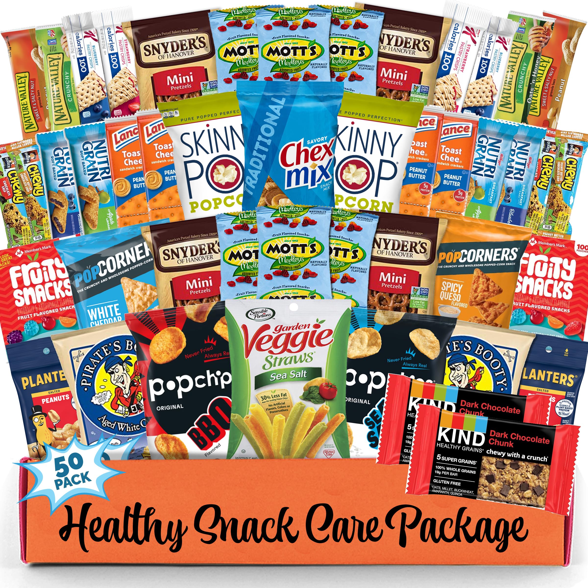 Sweet Choice Gifts healthy snacks variety pack front view, ideal for gifting and pantry stocking