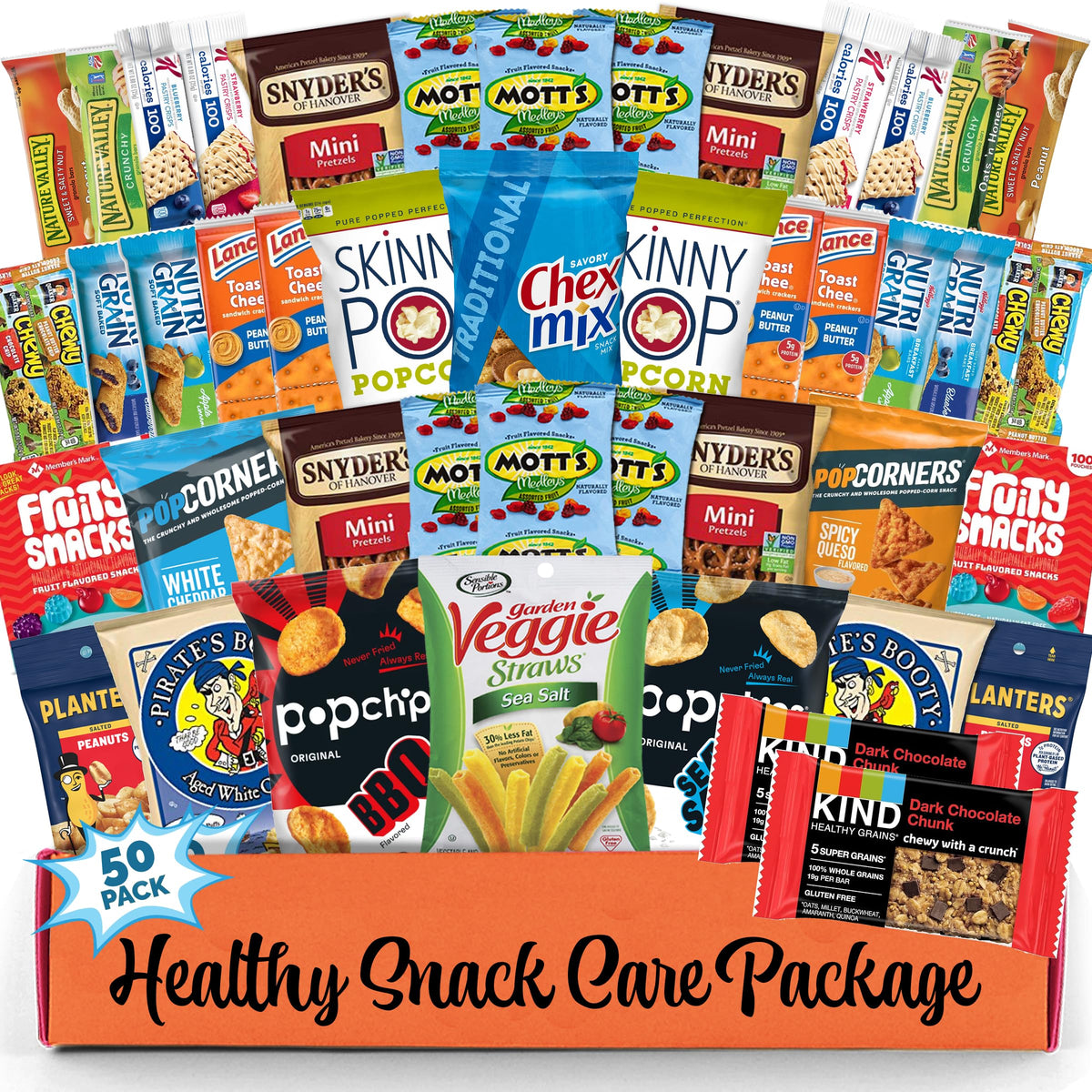 Sweet Choice Gifts healthy snacks variety pack front view, ideal for gifting and pantry stocking