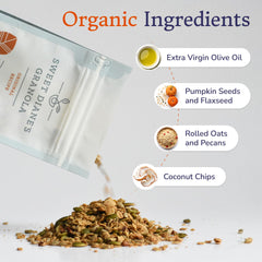 Sweet Diane’s Granola yogurt topping adds texture and nutrition.