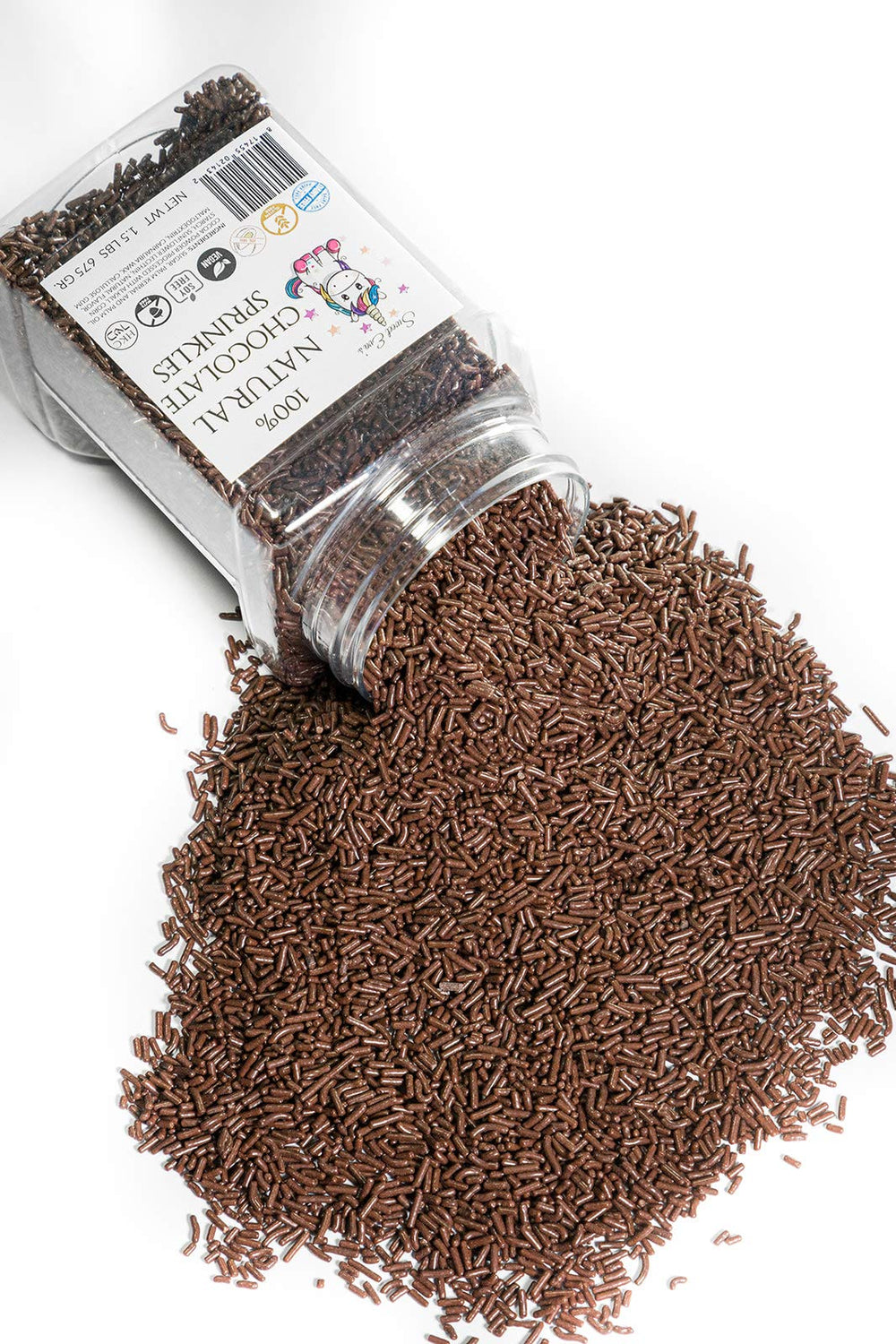 Sweet Eva’s bulk pack keeps sprinkles fresh for large baking sessions.