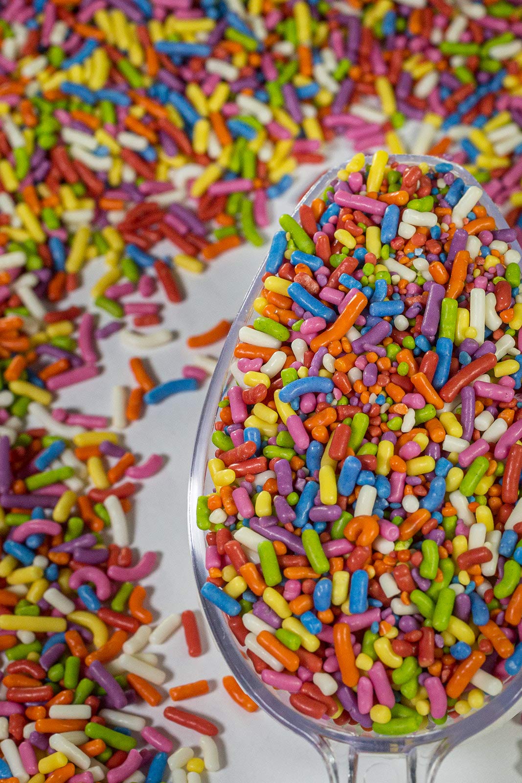 Sweet Eva's Rainbow Sprinkles topping cakes and ice cream with lively color.