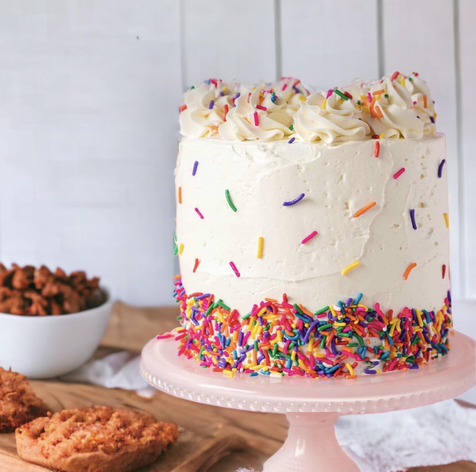 Sweet Eva’s Rainbow Sprinkles on ice cream provide color and crunch