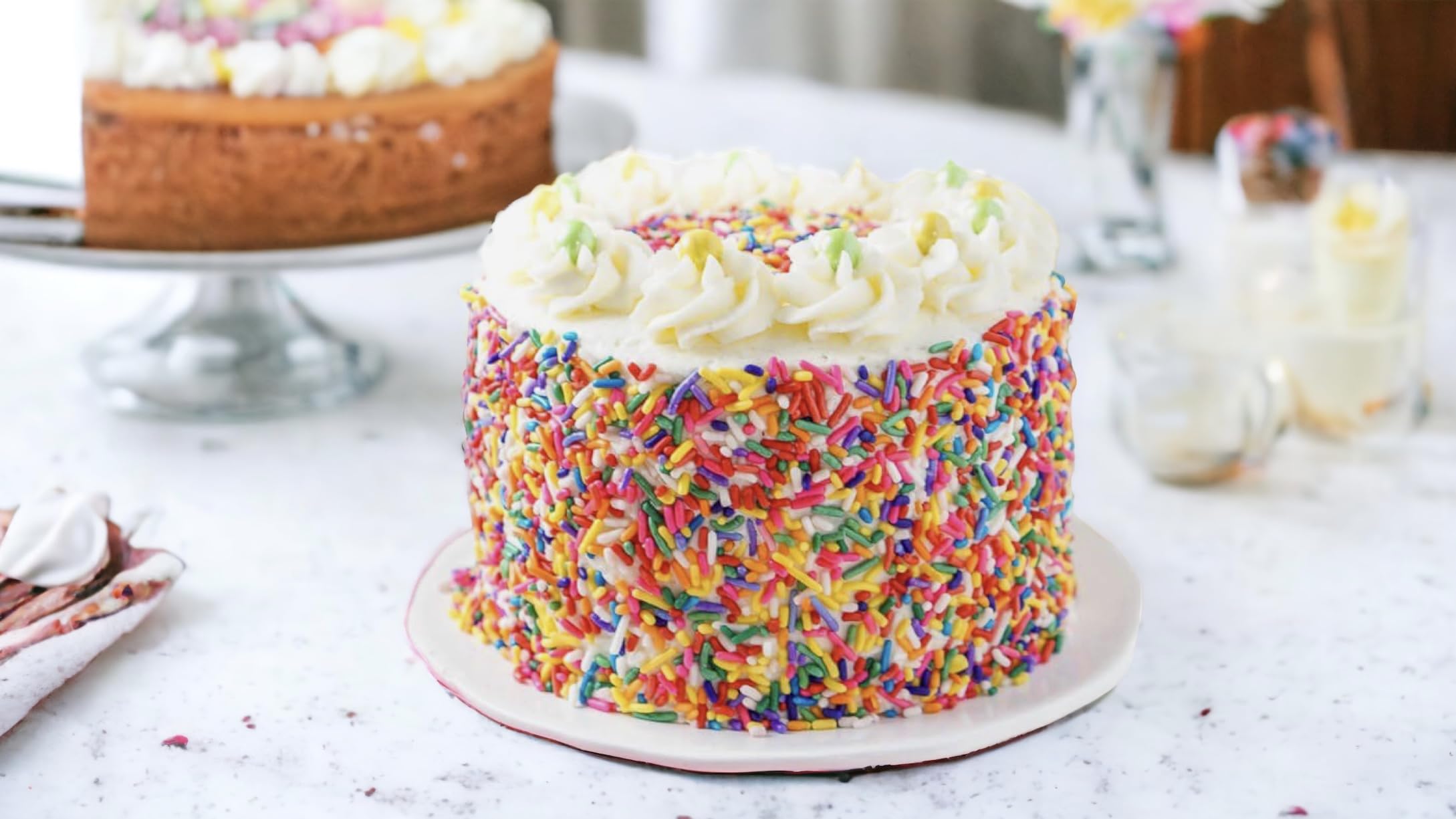 Sweet Eva’s Rainbow Sprinkles pearls and crystals add shine and crunch