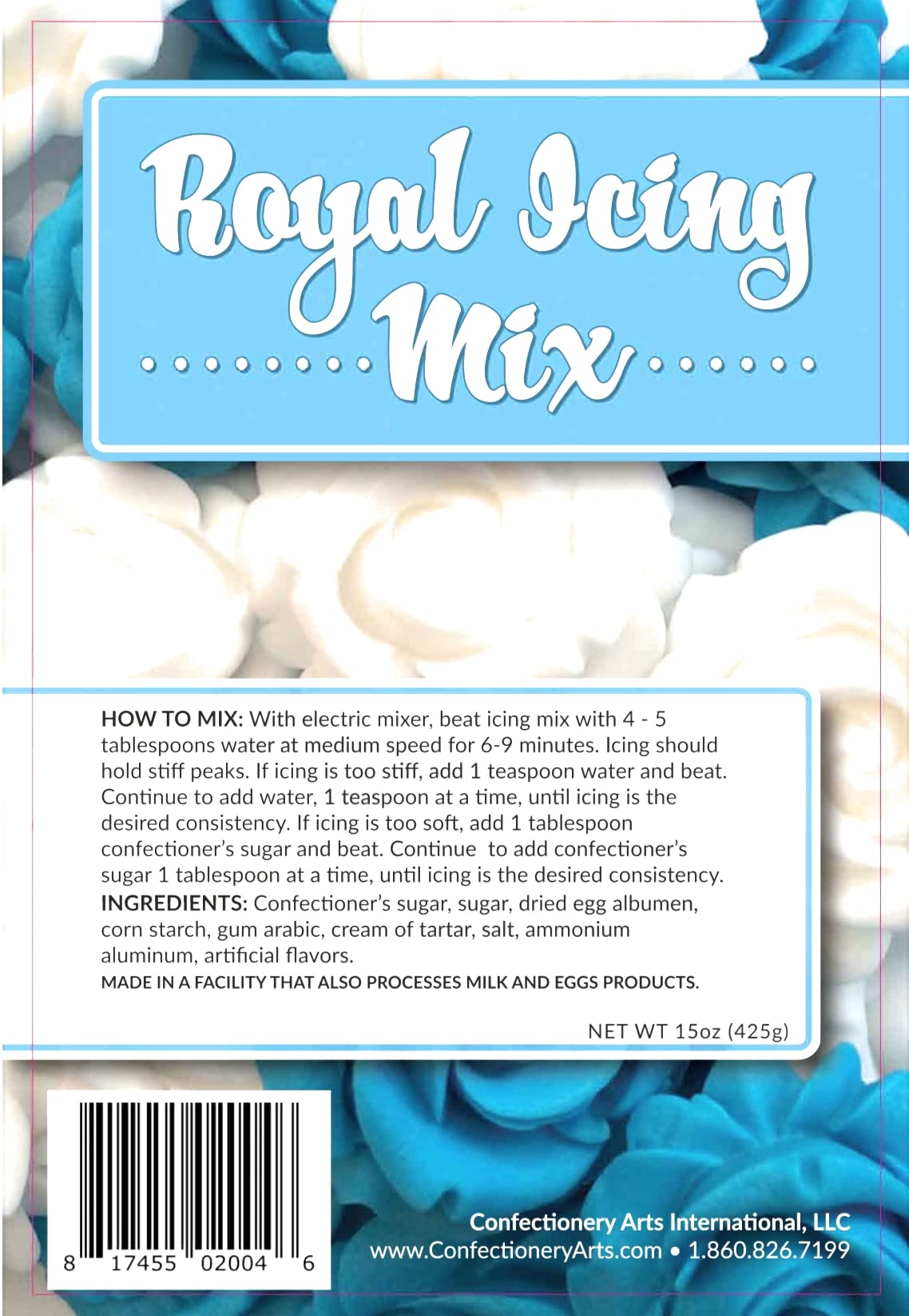 Sweet Eva’s Royal Icing Mix close-up vanilla frosting with creamy texture