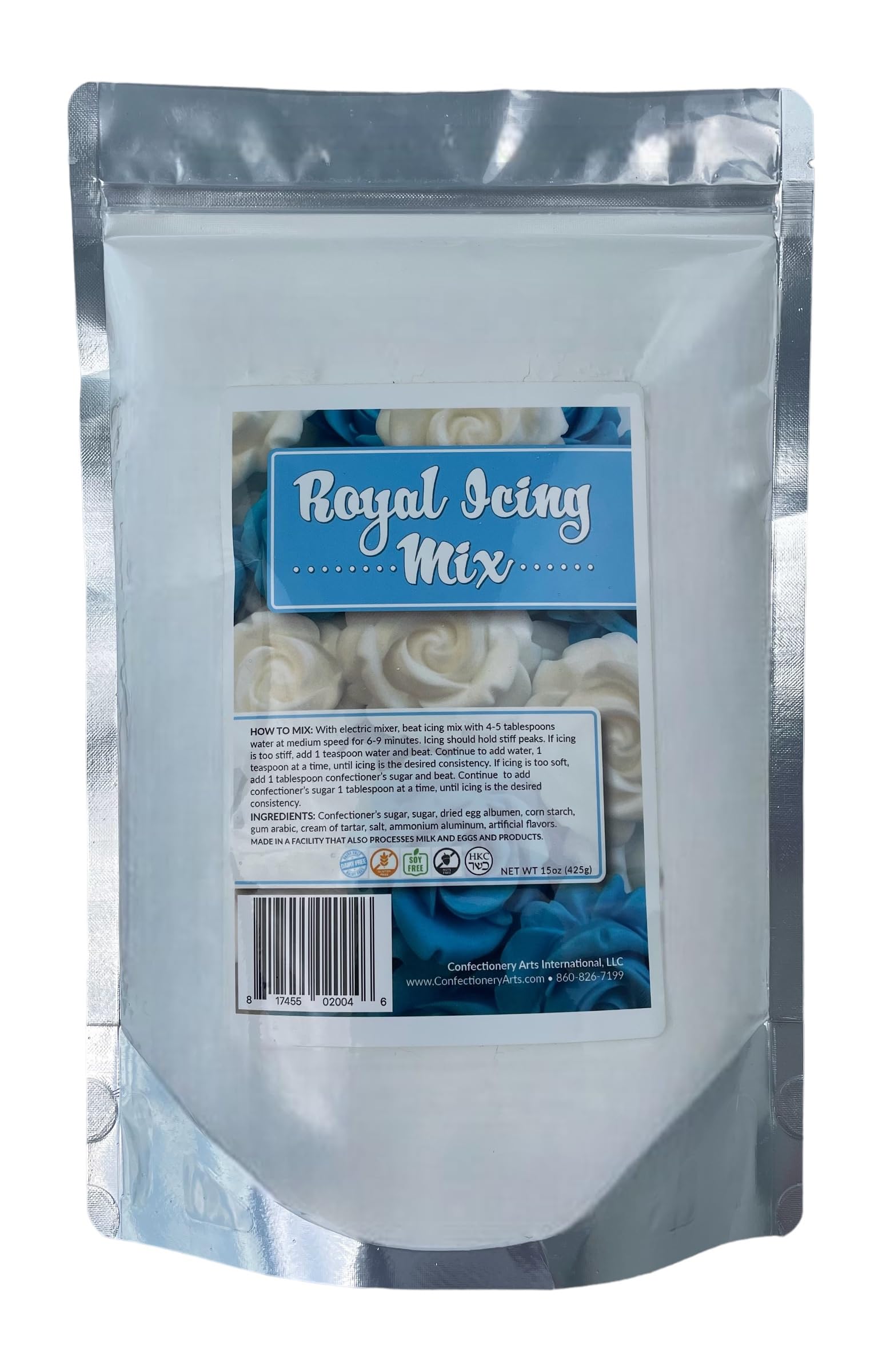Sweet Eva’s Royal Icing Mix pack shot ready for cookies