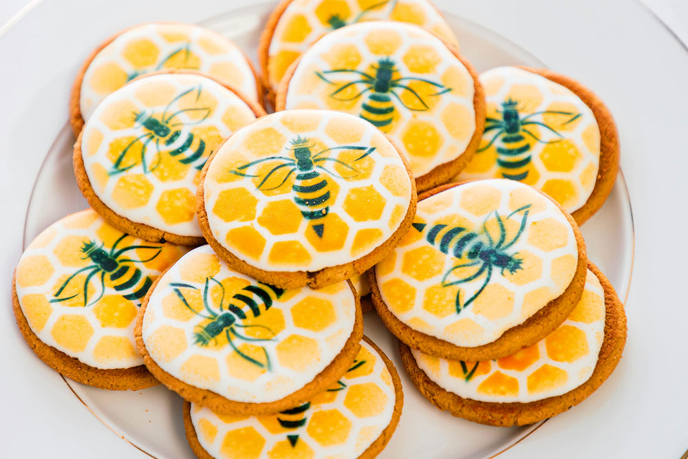 Sweet Eva’s Royal Icing Mix smooth finish on pastries