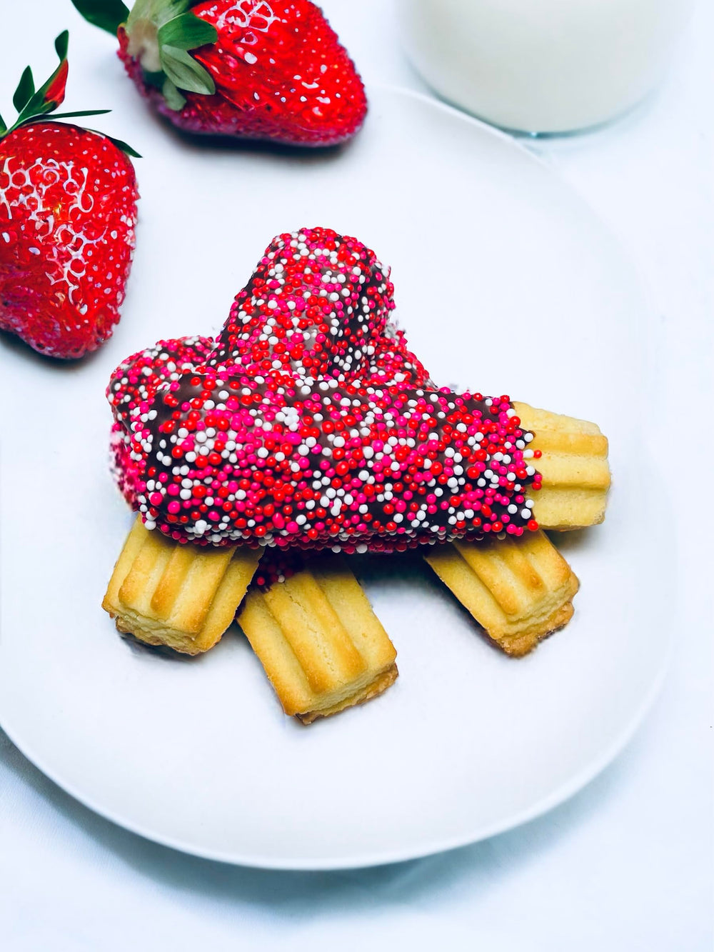 Sweet Eva’s Valentines Nonpareils are versatile toppings for cake batter or frosting