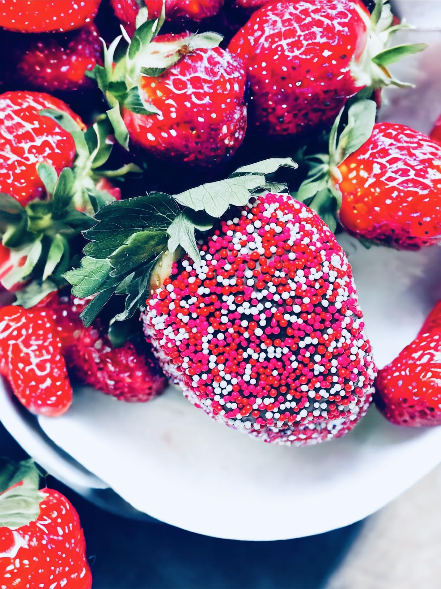 Sweet Eva’s Valentines Nonpareils brighten cookies with a glossy texture