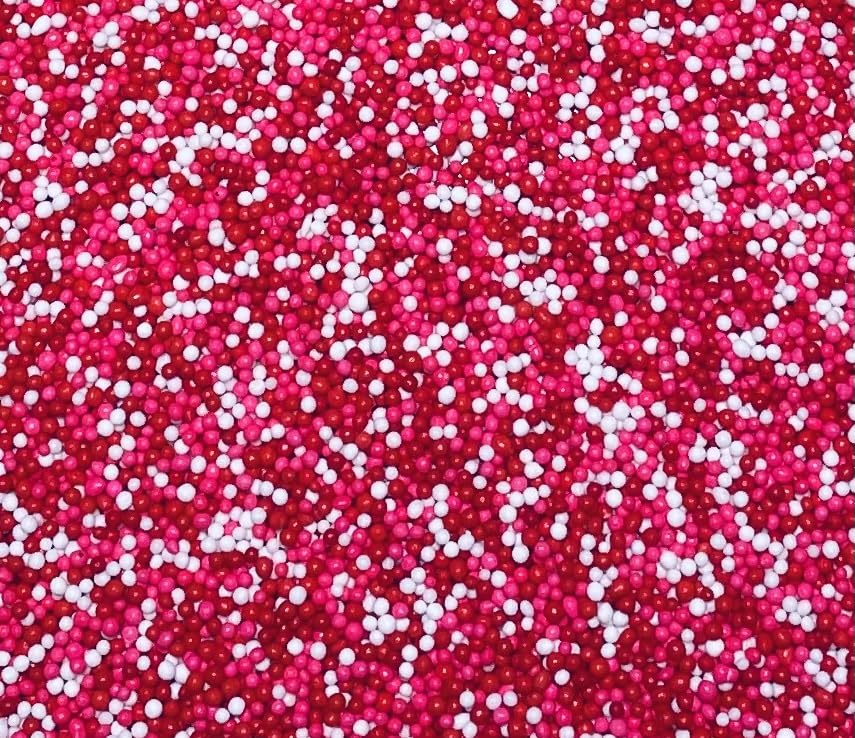 Sweet Eva’s Valentines Nonpareils are egg-free and nut-free toppers for allergy-conscious baking