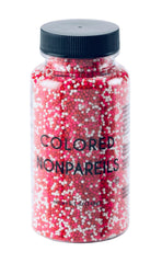 Sweet Eva’s Valentines Nonpareils in red-pink-white mix for elegant cake and cupcake decoration