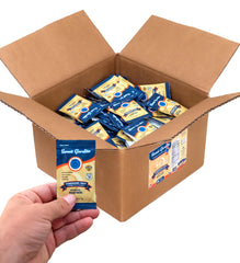 Sweet Gordito packets drizzled on iced tea for a creamy finish