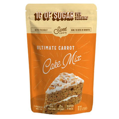 Sweet Logic Keto Carrot Cake box shows gluten-free formula and natural sweetness