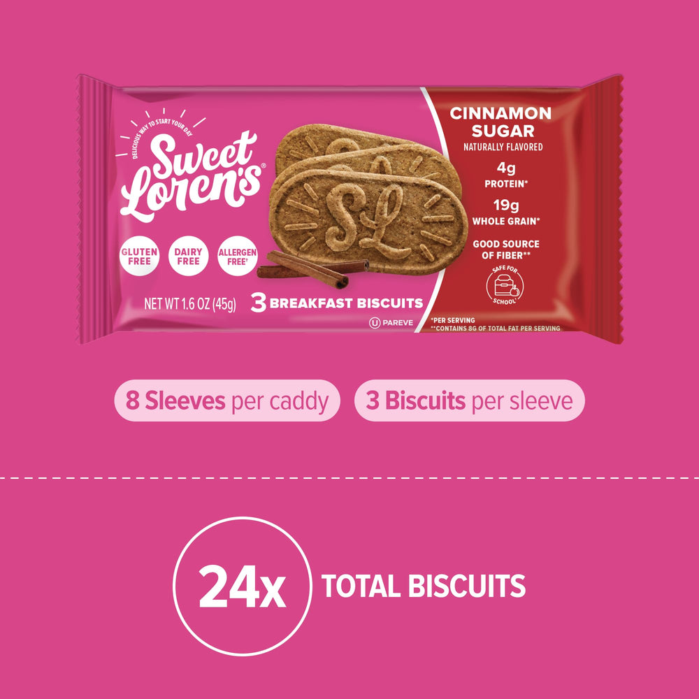 Ingredients view highlighting oat flour and flax seeds in the biscuits