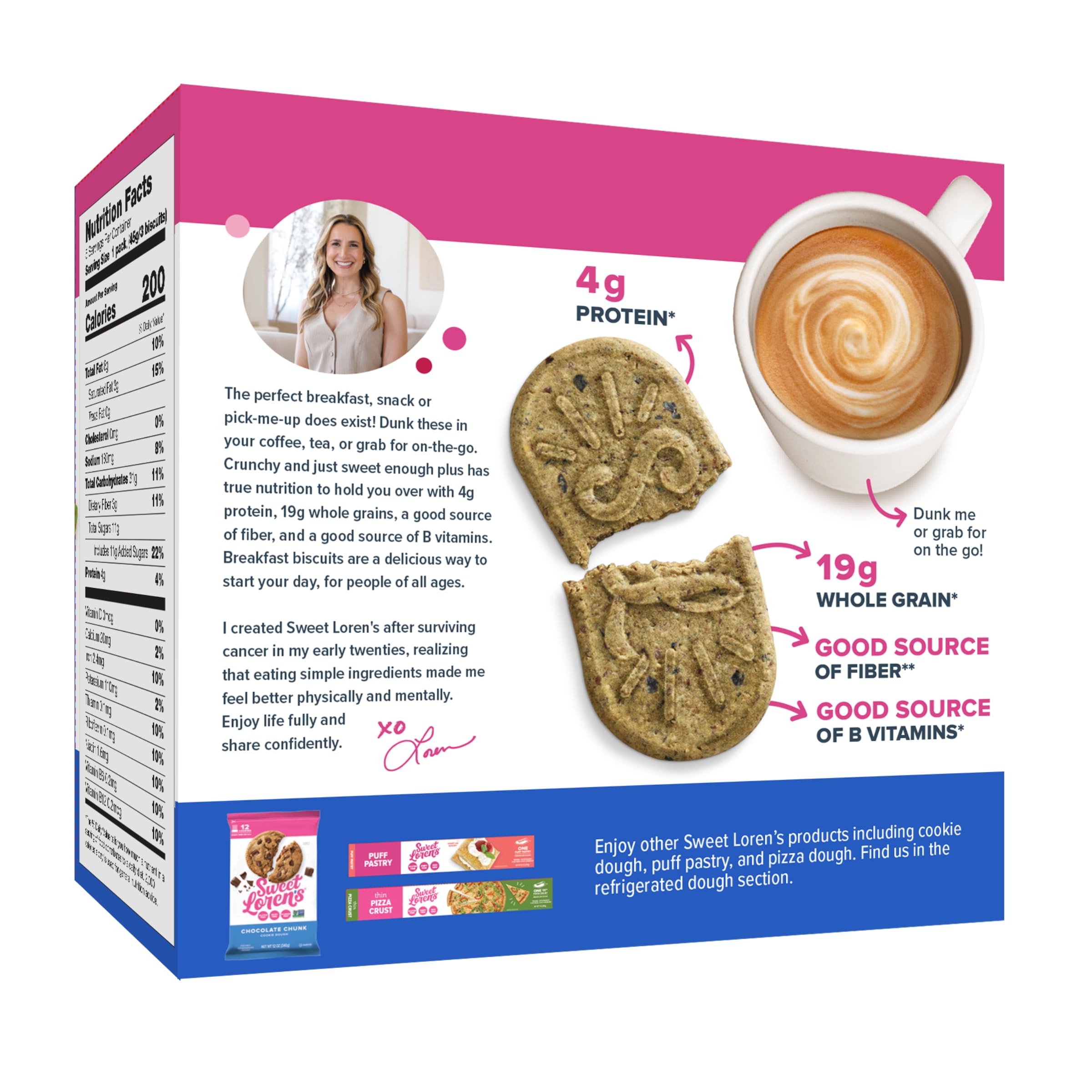 Sweet Loren's gluten-free vegan blueberry breakfast biscuits crumbs on a wooden table hint at quick snacking