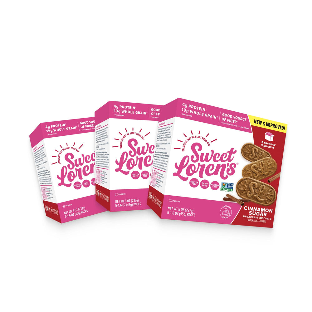 Sweet Loren's oat and flax ingredients highlighted for wholesome mornings