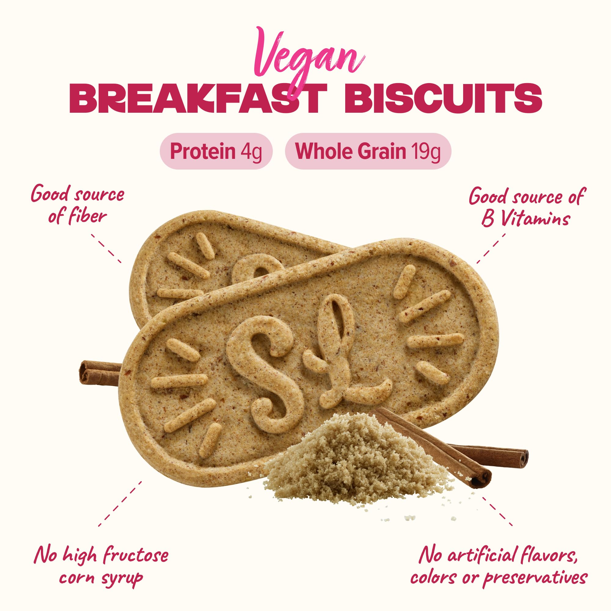 Sweet Loren's three-pack biscuit sleeves shown, easy school breakfasts