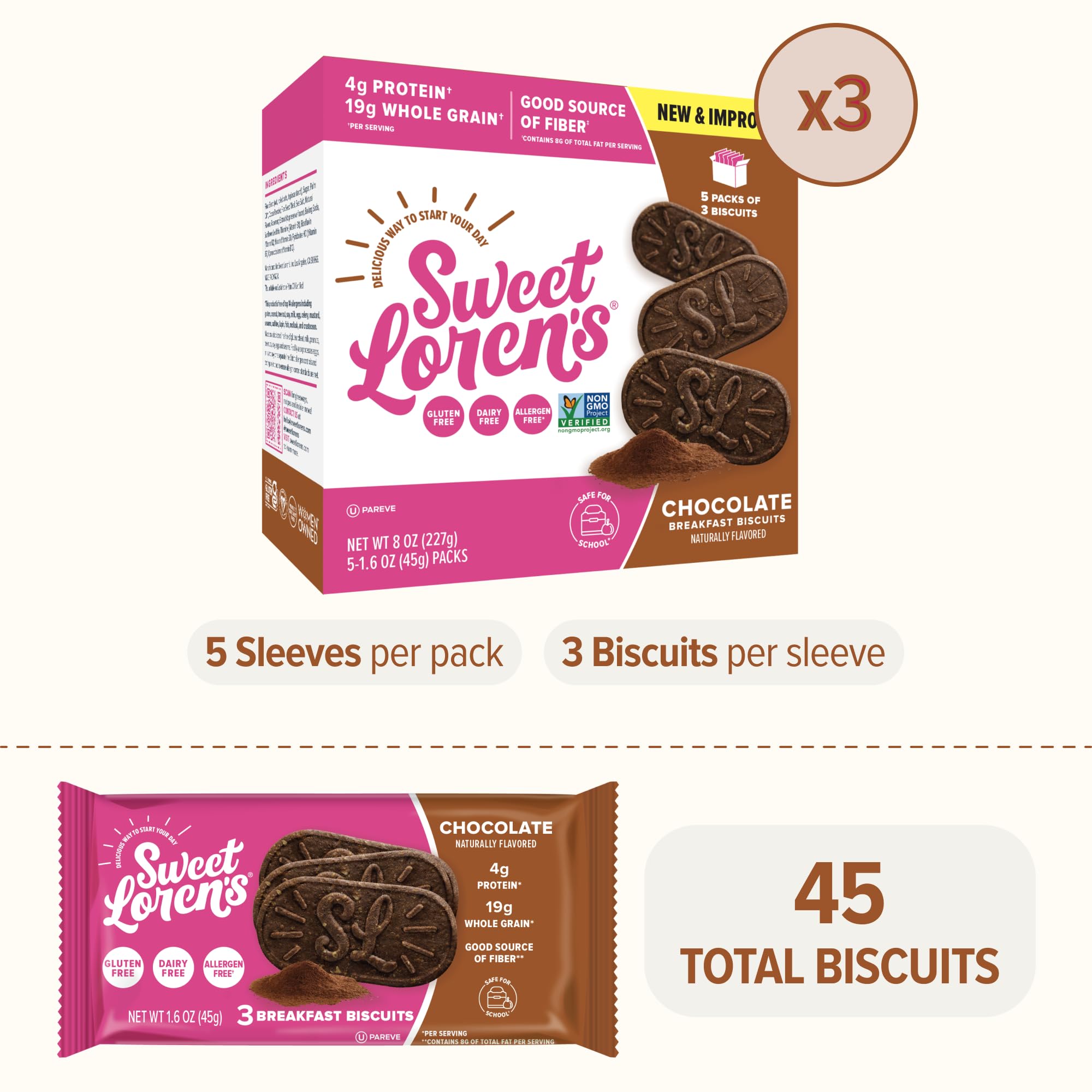 Sweet Loren's vegan chocolate biscuits with coffee pairing, ideal for quick mornings.