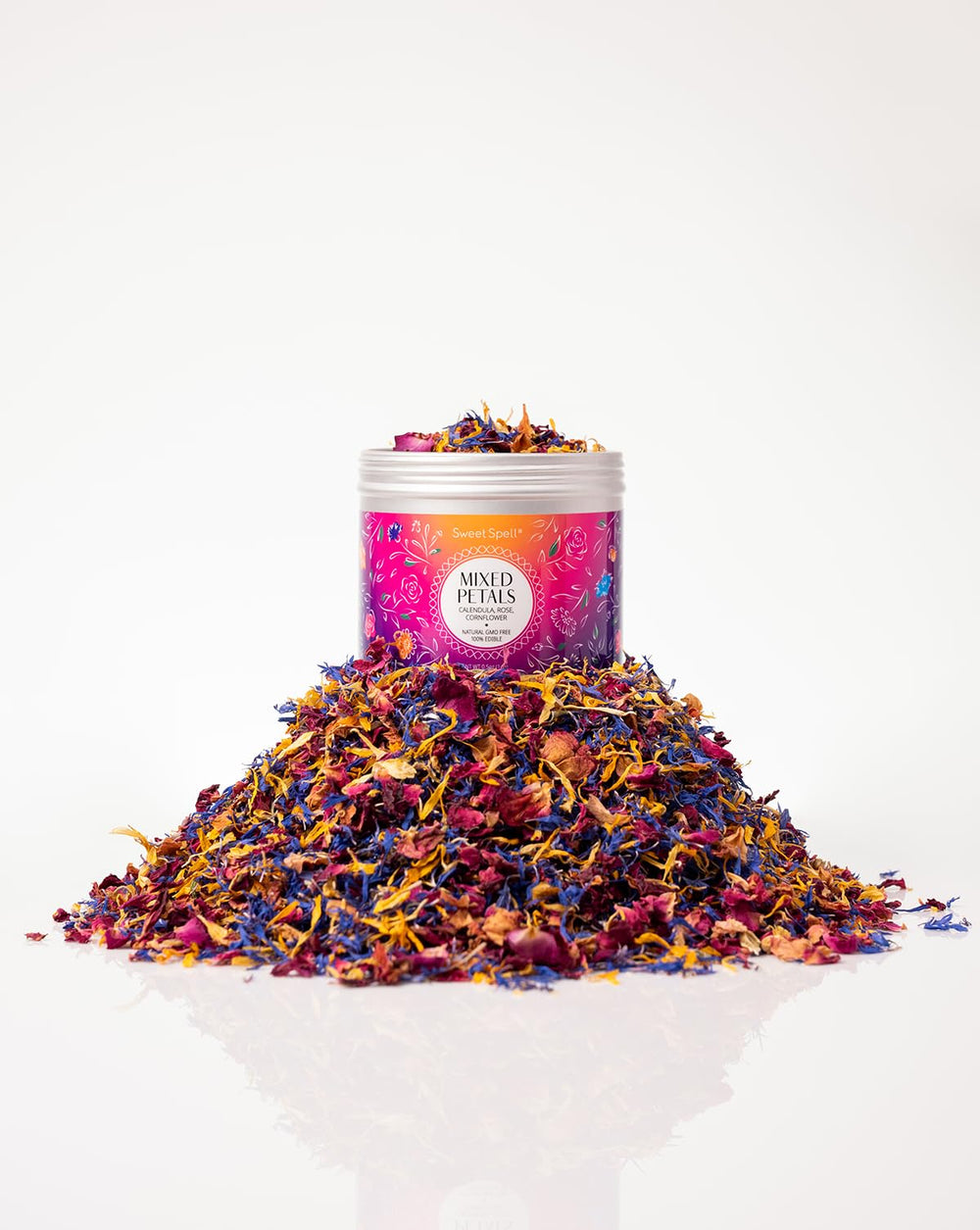 Sweet Spell cake-decorating edible flowers add color and subtle flavor to desserts.