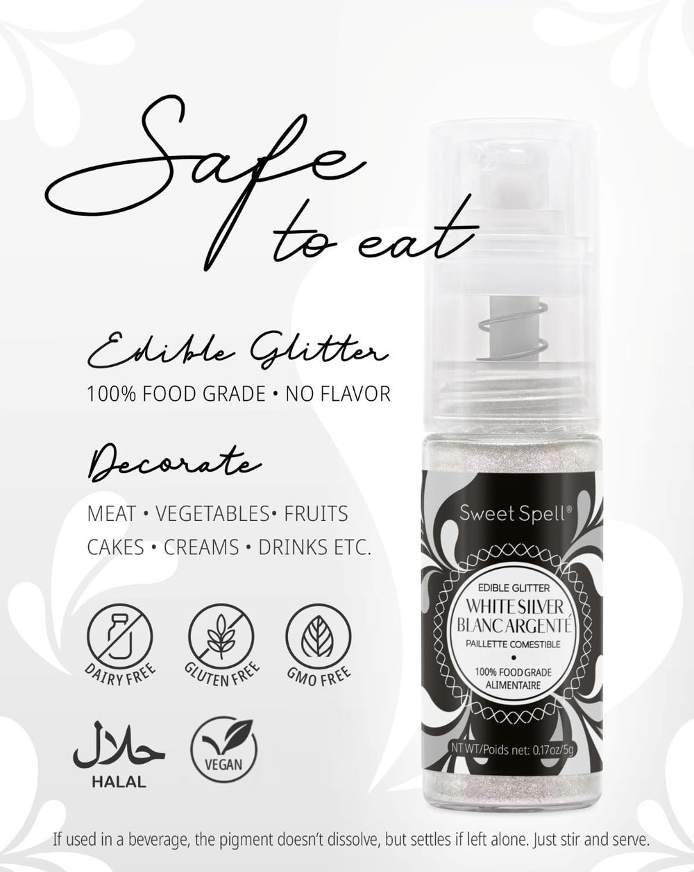 Sweet Spell cocktail sparkle spritz for eye-catching drinks.