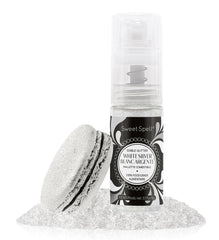 Sweet Spell edible glitter spray bottle adds a shimmering cake finish.