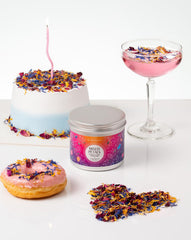 Sweet Spell mixed edible flowers cornflower blooms add delicate texture to desserts and cocktails.