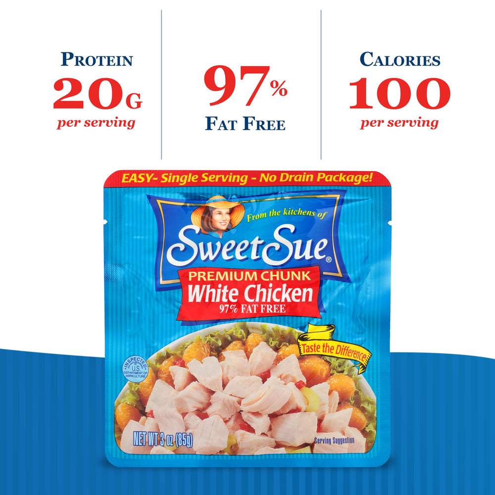 Sweet Sue 20g protein per serving supports hearty meals and snacks.