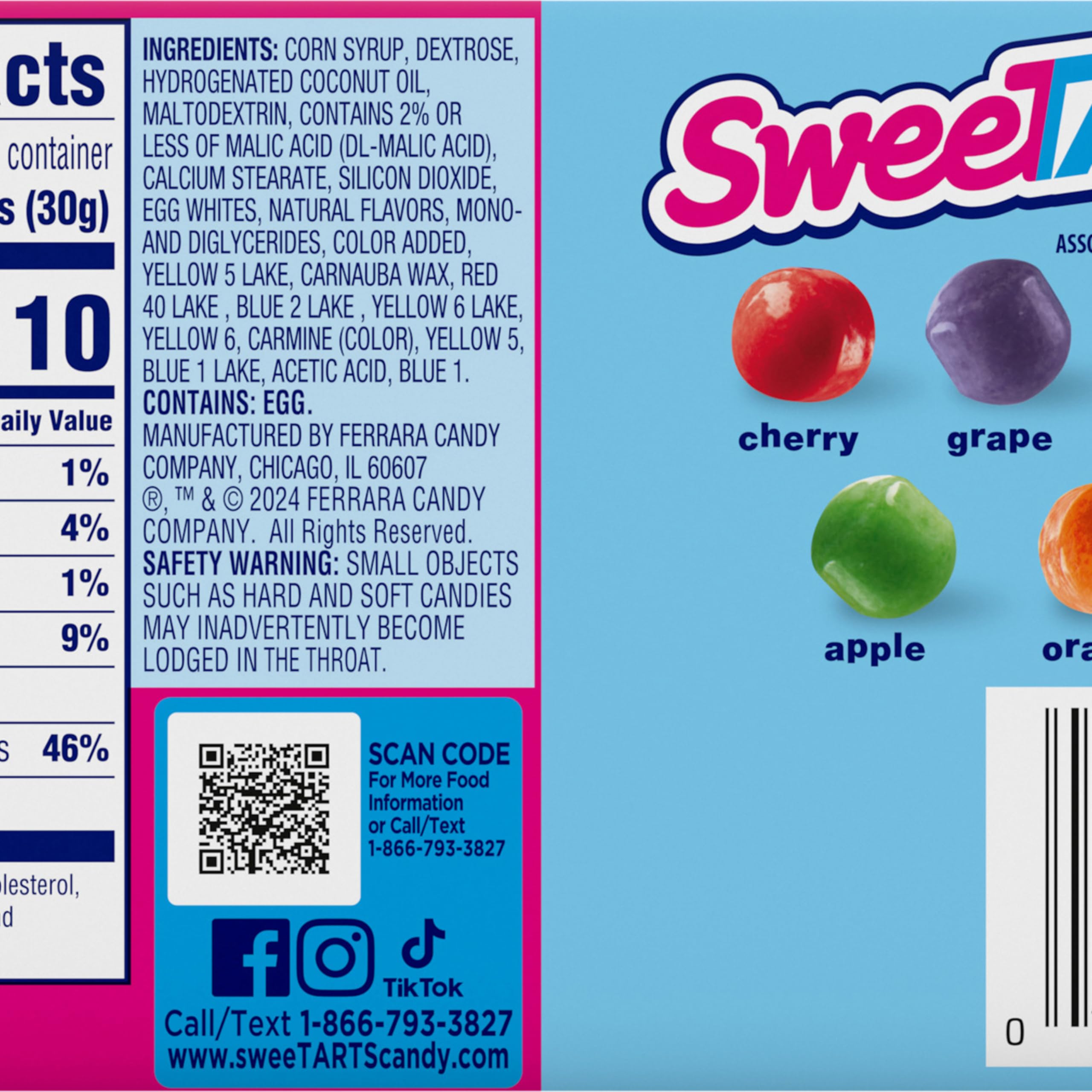 Heritage of SweeTARTS brand since 1962, trusted candy choice