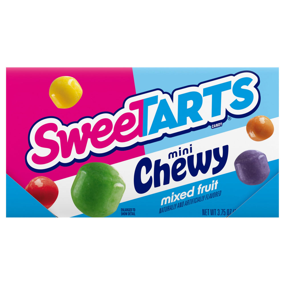 Grape flavor chew in SweeTARTS Mini Chewy, purple tones ideal for party plates