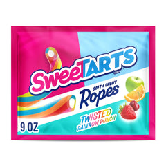 SweeTARTS Ropes Twisted Rainbow Punch pack with vibrant colors for on-the-go snacking