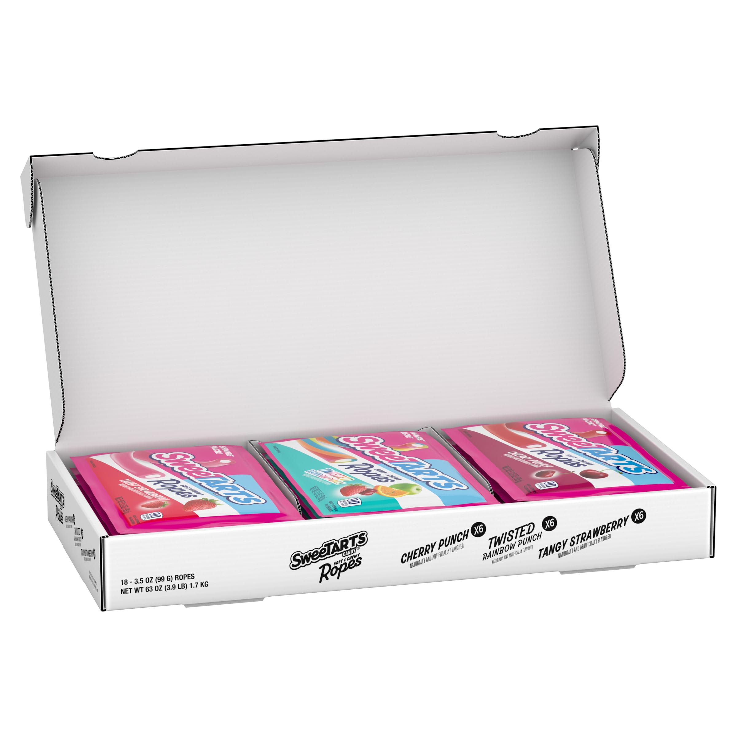 SweeTARTS Ropes variety box front view, ideal party candy to share