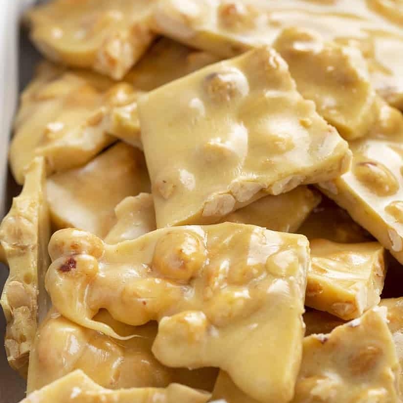 SweetGlob Brittle on a dessert table creates nostalgic gift appeal.