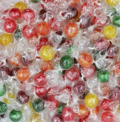 SweetGlob sour fruit balls individually wrapped for convenient portion control and sharing.