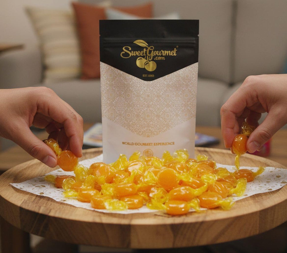 SweetGourmet Arcor Premium Hard Candy packaging highlights quality in every wrapped piece.