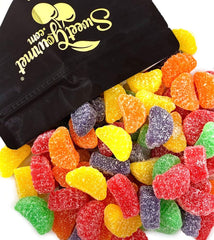 SweetGourmet assorted fruit slices in packaging, ready to share as a jelly candy